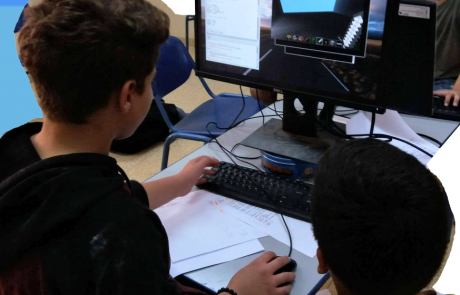 ילדי מועצה אזורית תמר לומדים לכתוב תוכניות פייתון ב – mincraft-pi